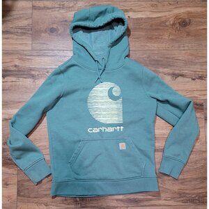 Carhartt Women’s XS Xtra-Small Hoodie Rain Defender Green